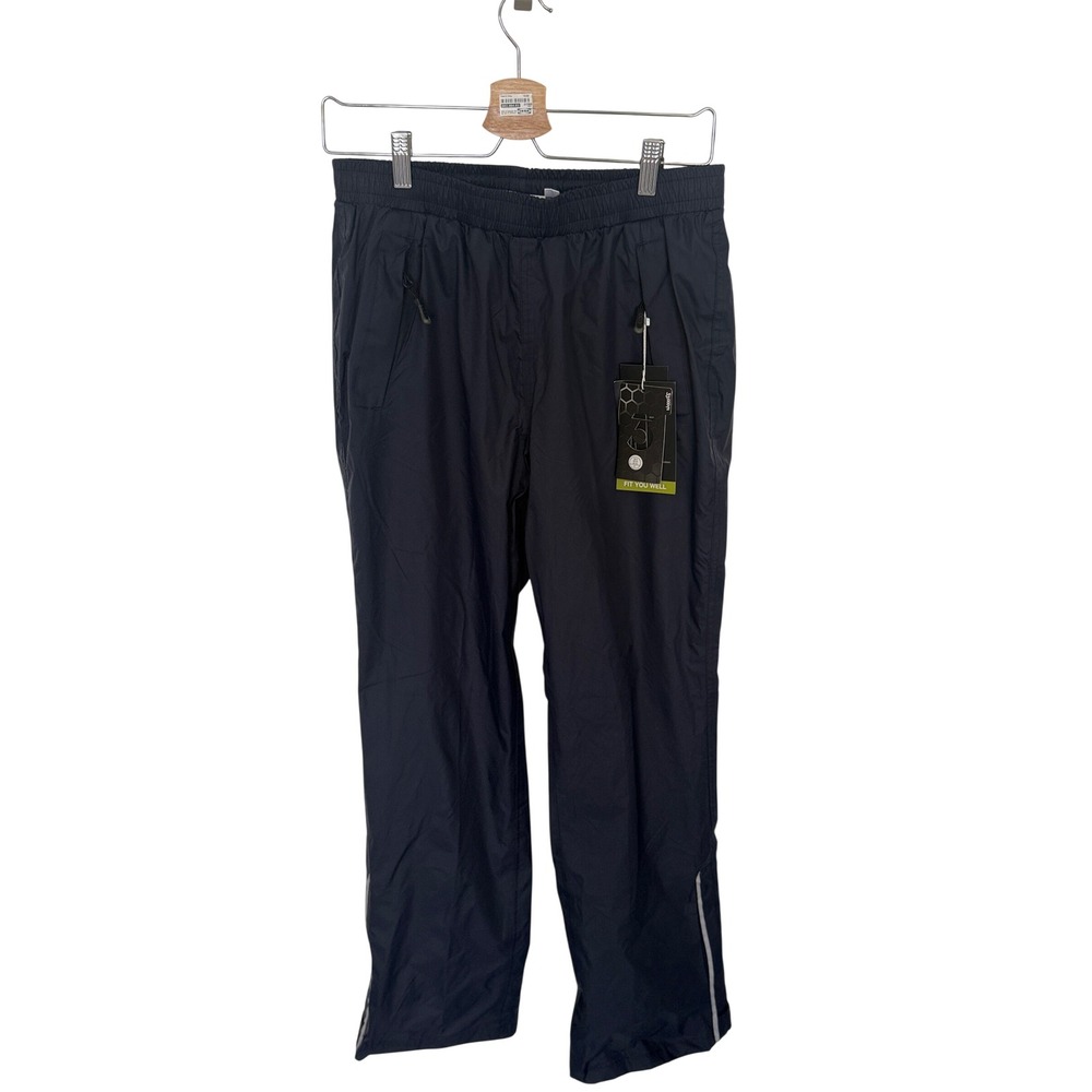 33,000ft Mens Rain Pants Navy Blue Lightweight Mesh Lined Hiking Outdoor Size S